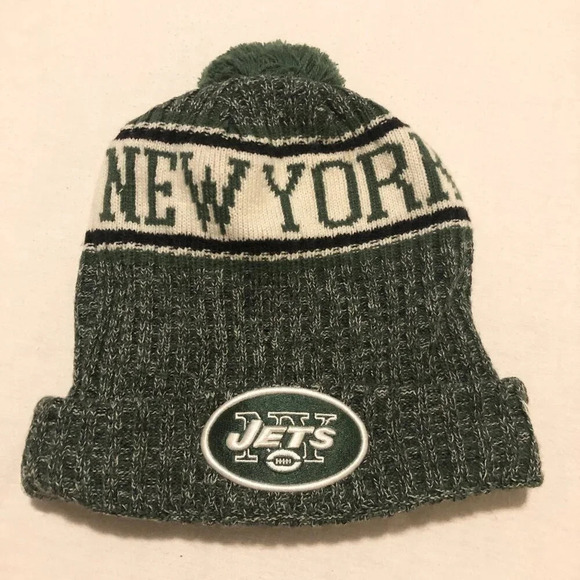 NFL Team Logo New York Jets New Era Toque Winter Knit  Beanie Hat - Picture 1 of 15